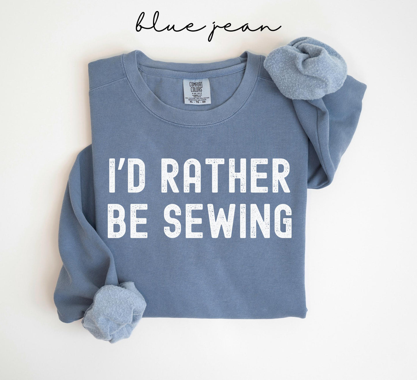 Retro Sewing Comfort Colors® Rather Be Sewing Sweater