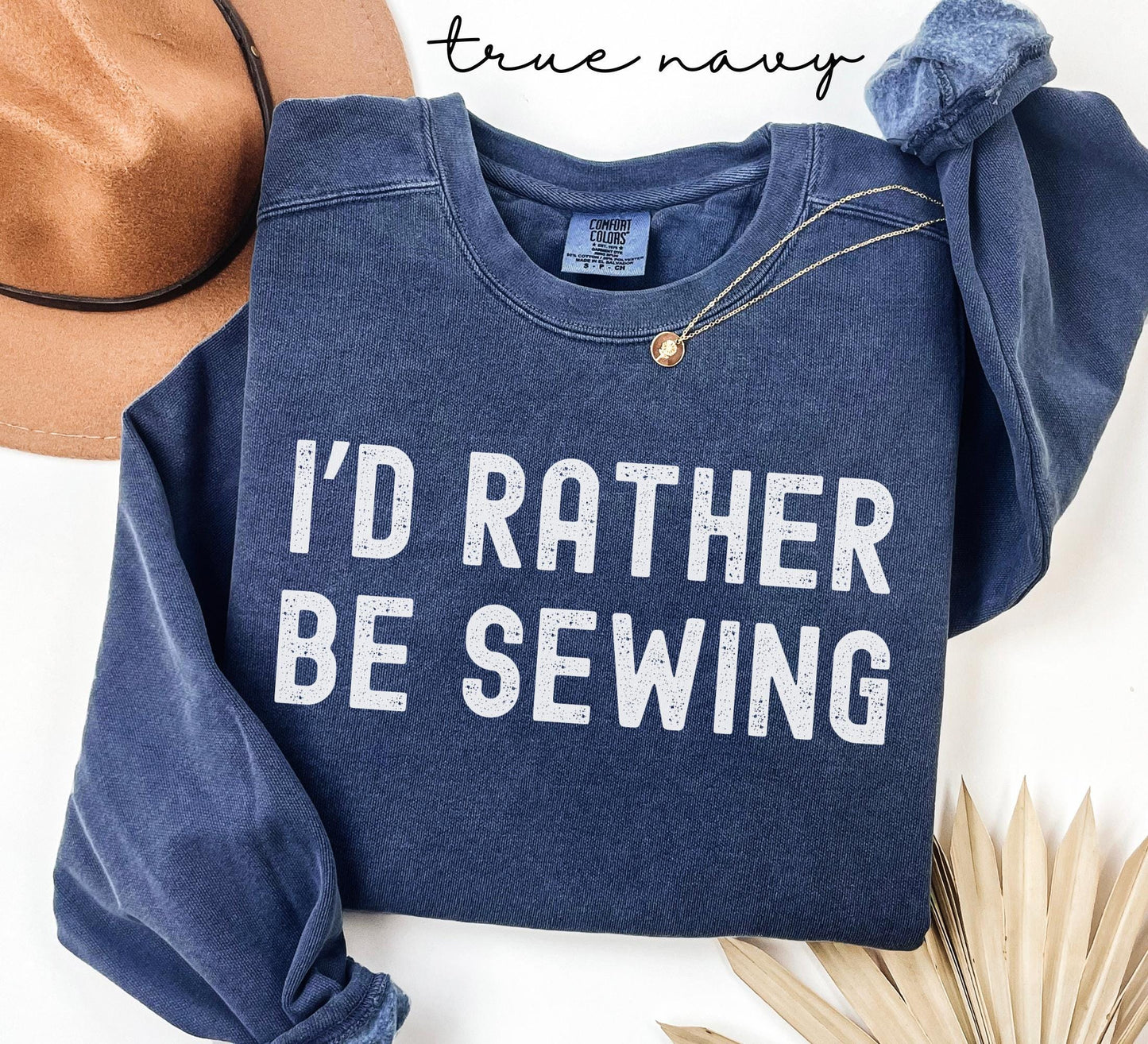 Retro Sewing Comfort Colors® Rather Be Sewing Sweater