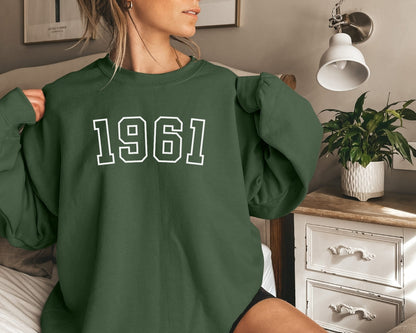 1961 Sweatshirt, 63rd Birthday Sweater, Born in 1961 Gift