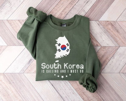 South Korea is Calling and I Must Go Sweatshirt - South Korea Tour Sweater