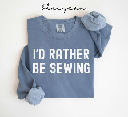 Retro Sewing Comfort Colors® Rather Be Sewing Sweater