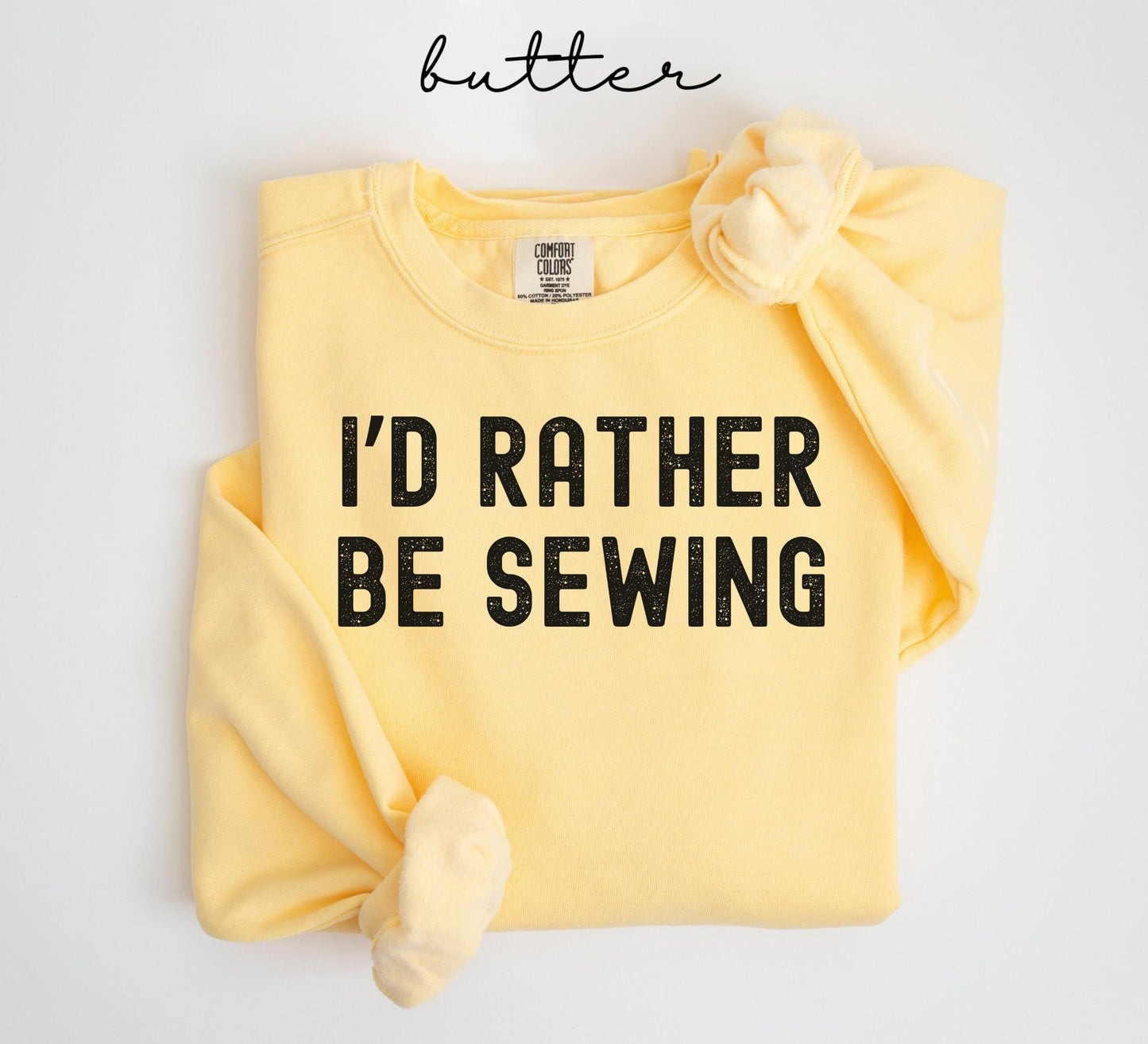 Retro Sewing Comfort Colors® Rather Be Sewing Sweater