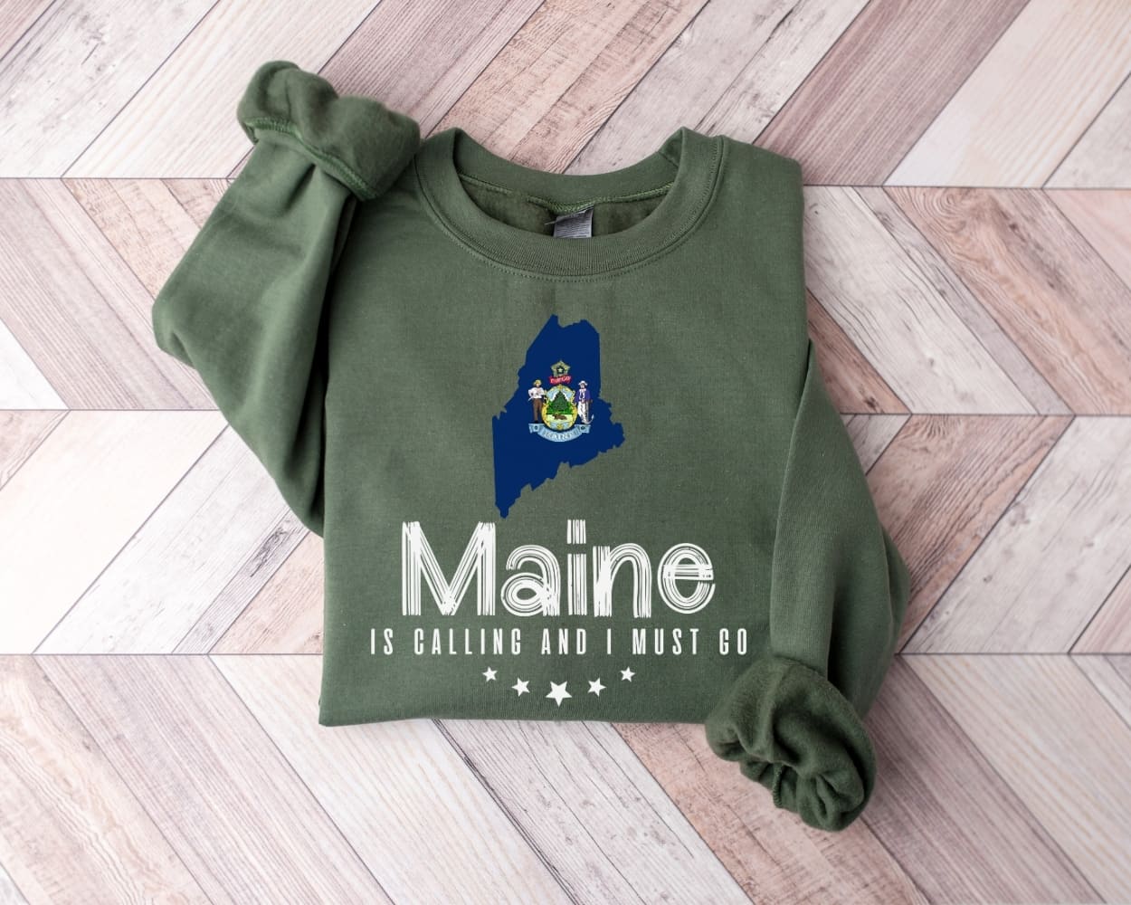 Maine is Calling and I Must Go Sweatshirt - Maine Tour Sweater