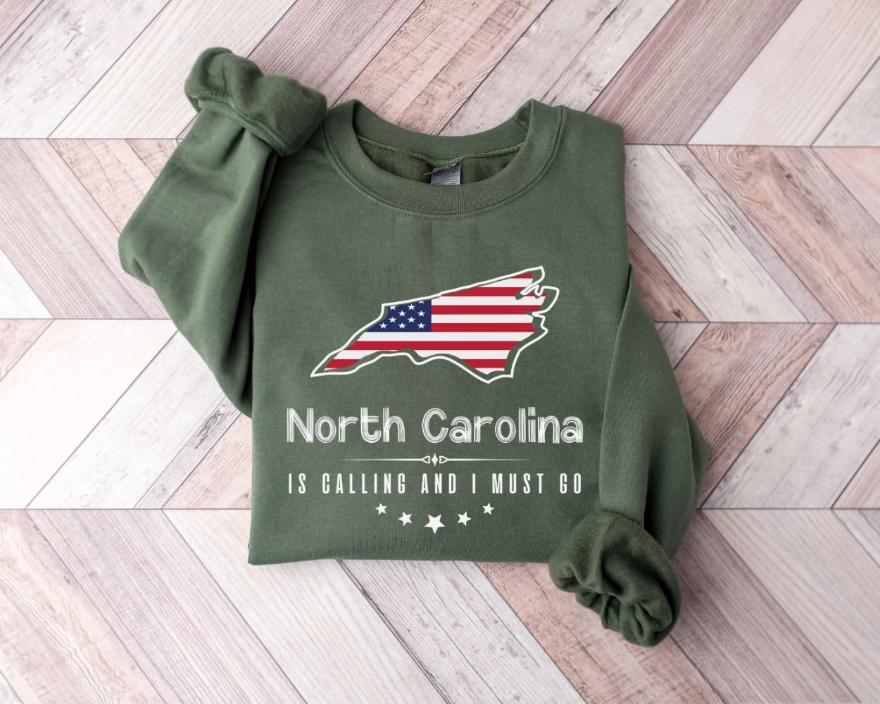 North Carolina is Calling and I Must Go Sweatshirt - North Carolina Tour Sweater