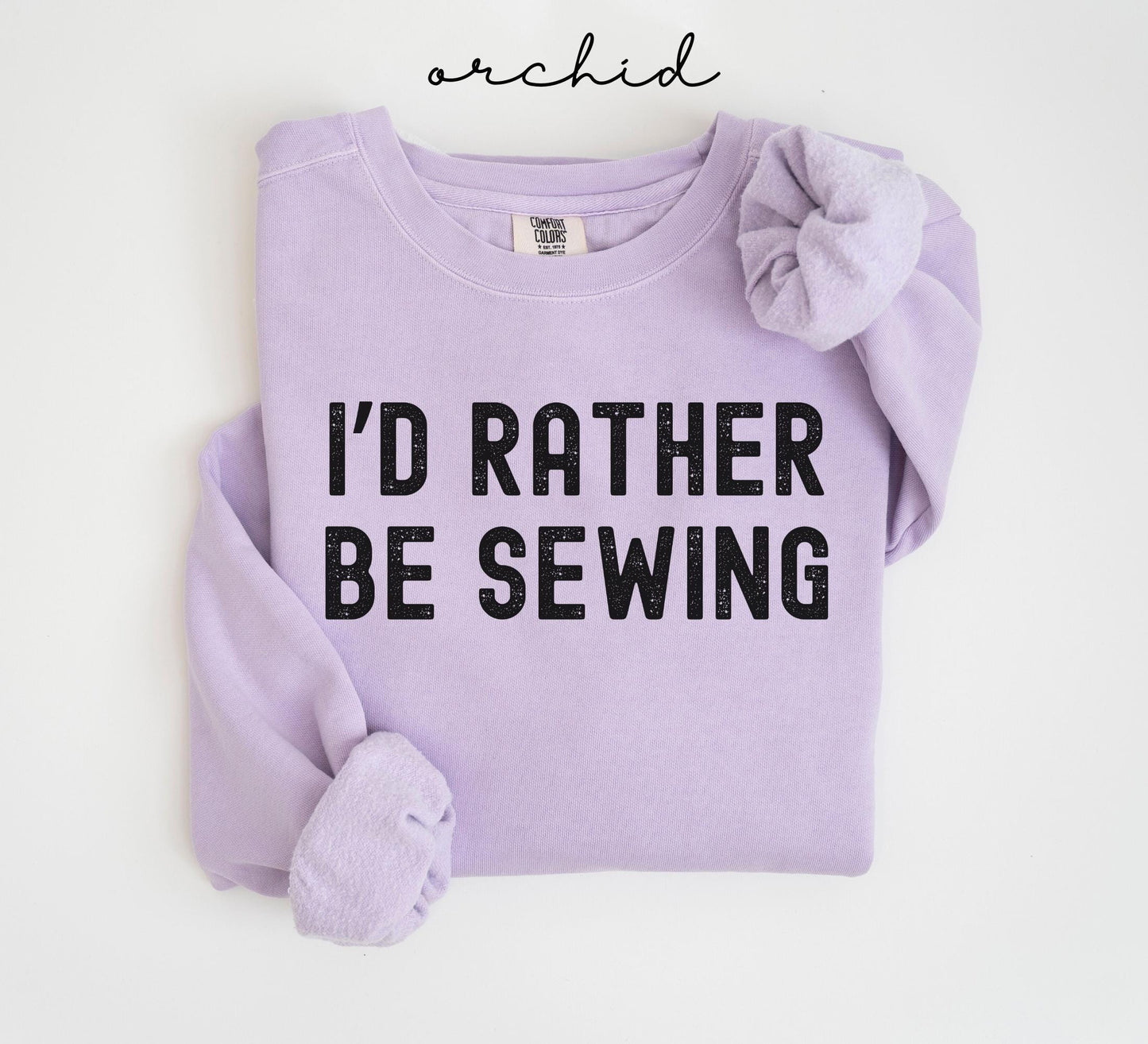 Retro Sewing Comfort Colors® Rather Be Sewing Sweater