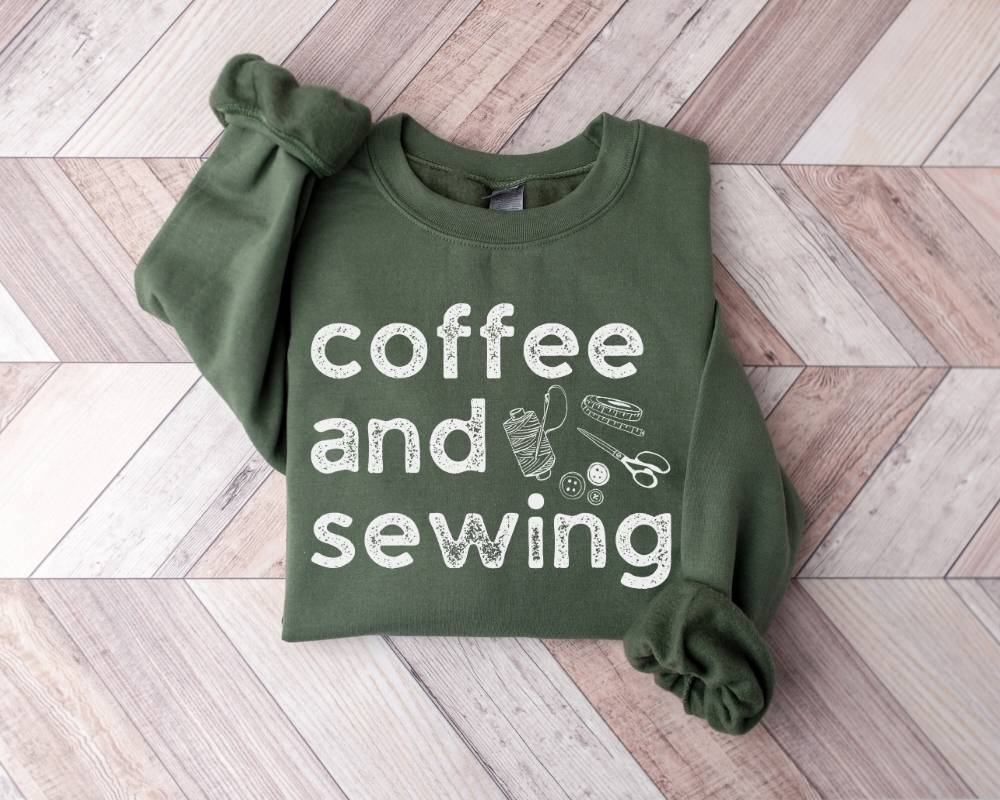 Coffee and Sewing Sweatshirt