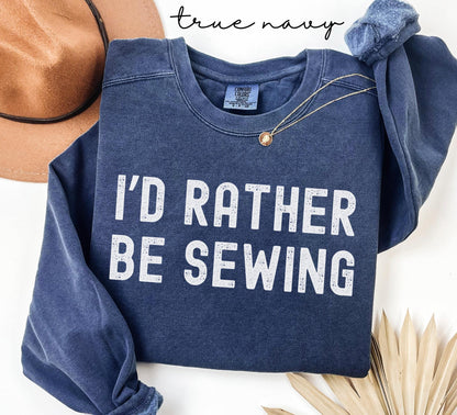 Retro Sewing Comfort Colors® Rather Be Sewing Sweater